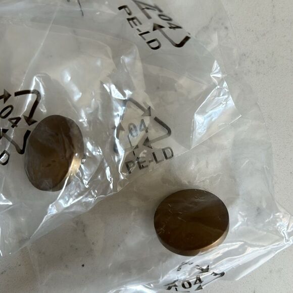 COPY Pottery Barn Double Curtain Rods & Wall Brackets, Brass, 28x48,New open box - Picture 3 of 10